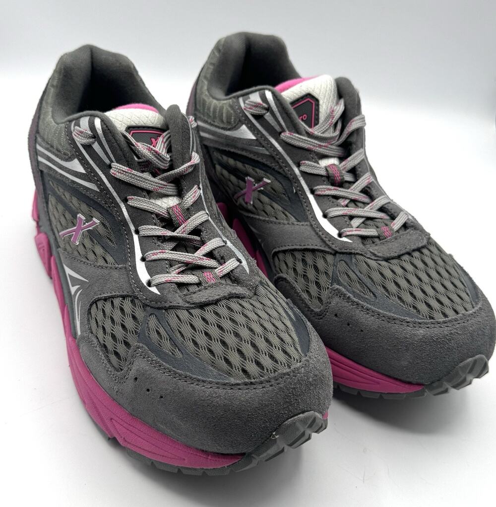 Xelero Genesis XPS Womens Athletic Shoes Size 11 Graphite Magenta Gray Pink READ
